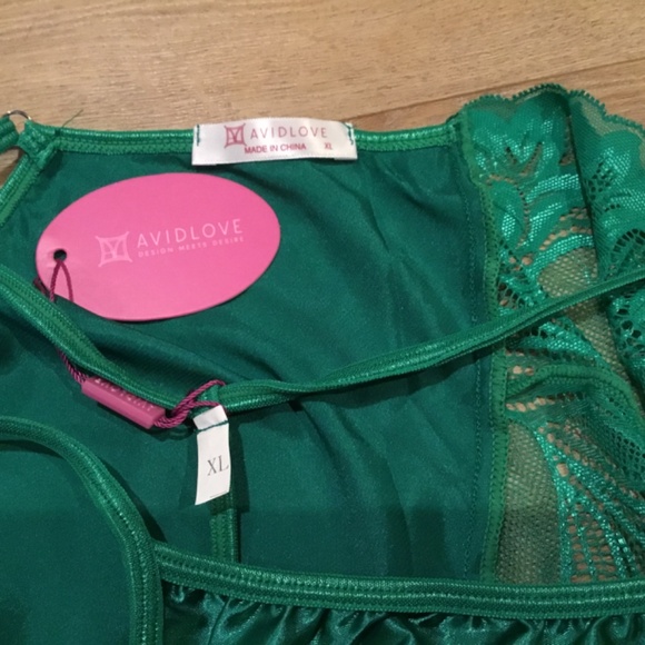 Women’s Satin Santa Claus Babydoll Lingerie - Picture 6 of 6